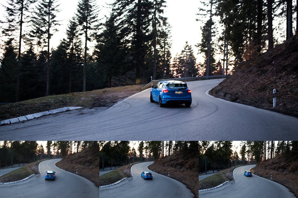 Ford Focus RS Drift Mode Landstraße Eifel
