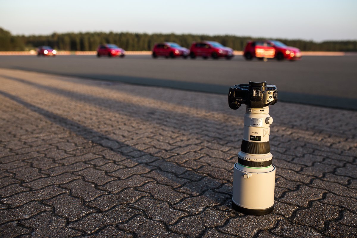 Canon EOS 6D Canon 400mm Objektiv VW Golf GTI Clubsport Ehra-Lessien Testgelände Asphalt