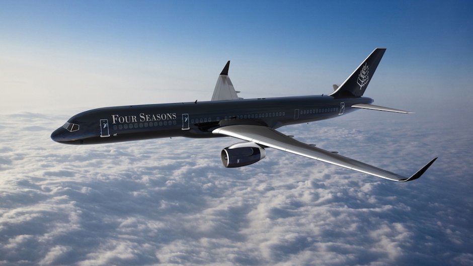 Four Seasons-Jet Hotel Luxus Boeing 757 Umbau Luft Himmel Flug Reisen