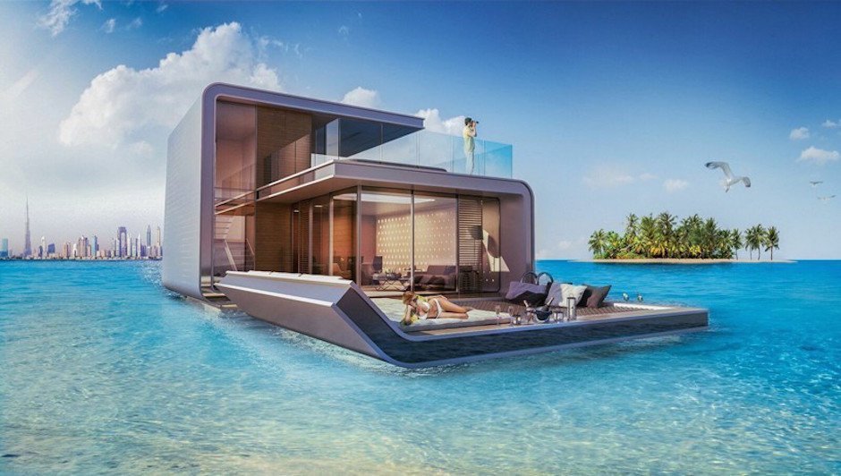 Floating Seahorse House Dubai The World Meer 3-Etagen-Haus