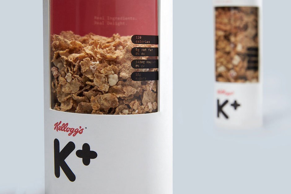 Kellogg's Special K Verpackungsdesign Cornflakes Müsli Fitness Frühstück Rohr Transparent Mun Joo Jane Grafikdesign