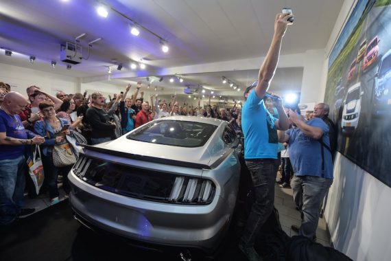 Vaugh Gittin Jr Premiere Ford Mustang RTR Selfie