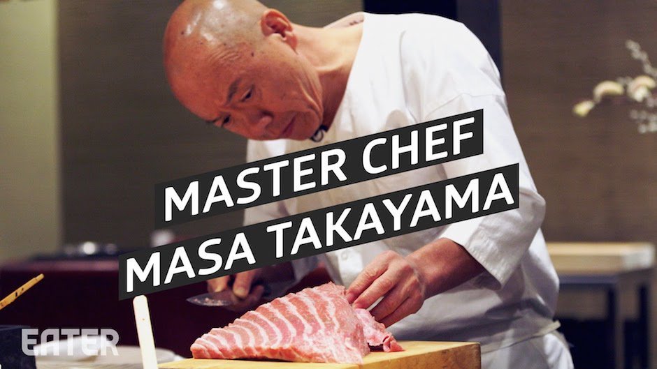 Masa Takayama Sushi Master Chef Chefkoch Takayama Manhatten New York USA Restaurant Bestes Sushi der Welt Fleisch Fisch Filetieren Kunst Essen Japan