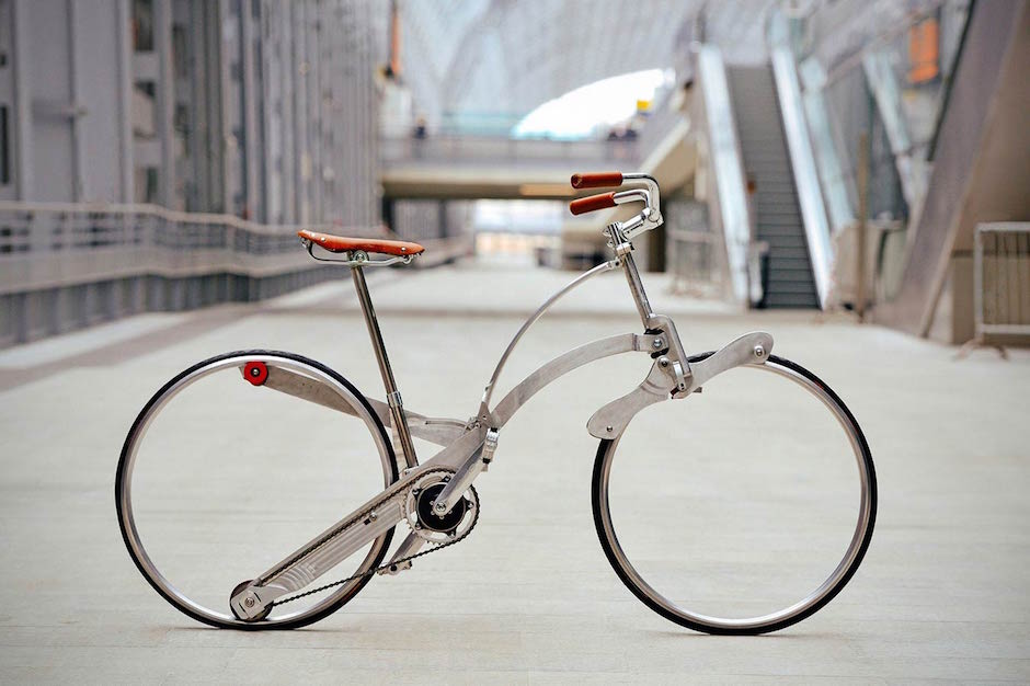 Sada Bike Futuristisch Fahrrad ohne Speichen alternativer Antrieb Retro 60er Italien