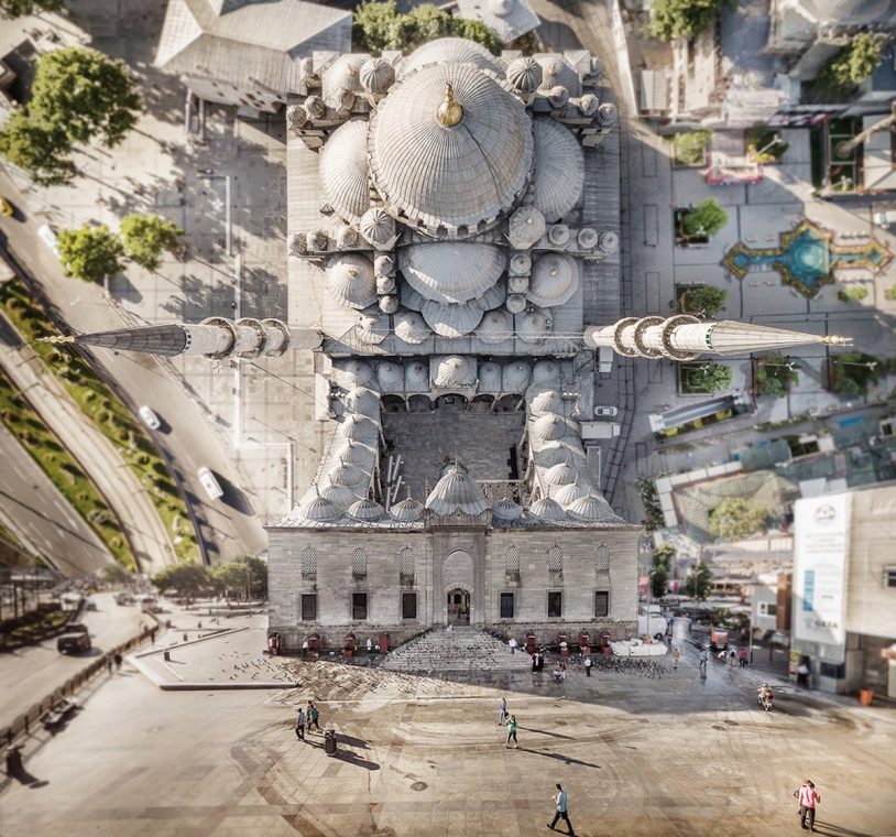 Aydın Büyüktaş Flatland Istanbul Inception Ariel Vogelperspektive umstürzende Welten Perspektive Landschaft
