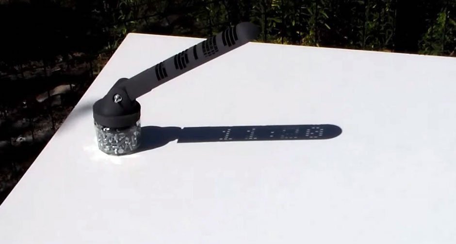 Mojoptix Sundial Analog Pixels Sonnenuhr Papier Stift DIY Tutorial Anleitung