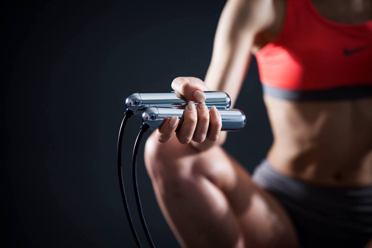 Smart Rope Handgriff Sportsbra Bauch Detail Fitness Workout