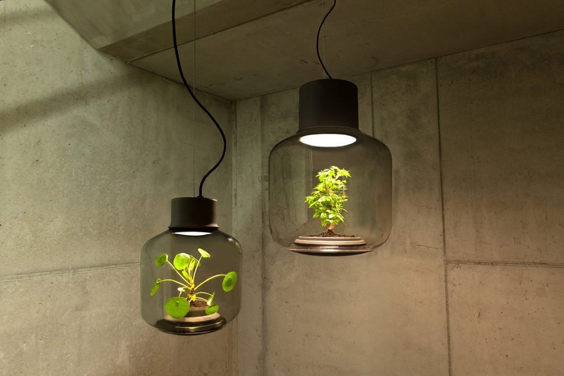 Mygdal Plantlamp Hängend Büro Beton Pflanzengefäß