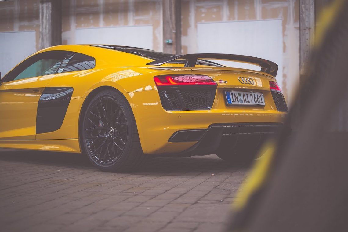 Audi R8 V10 plus Carbon Heckspoiler Vegasgelb Vegas gelb Vegas yellow