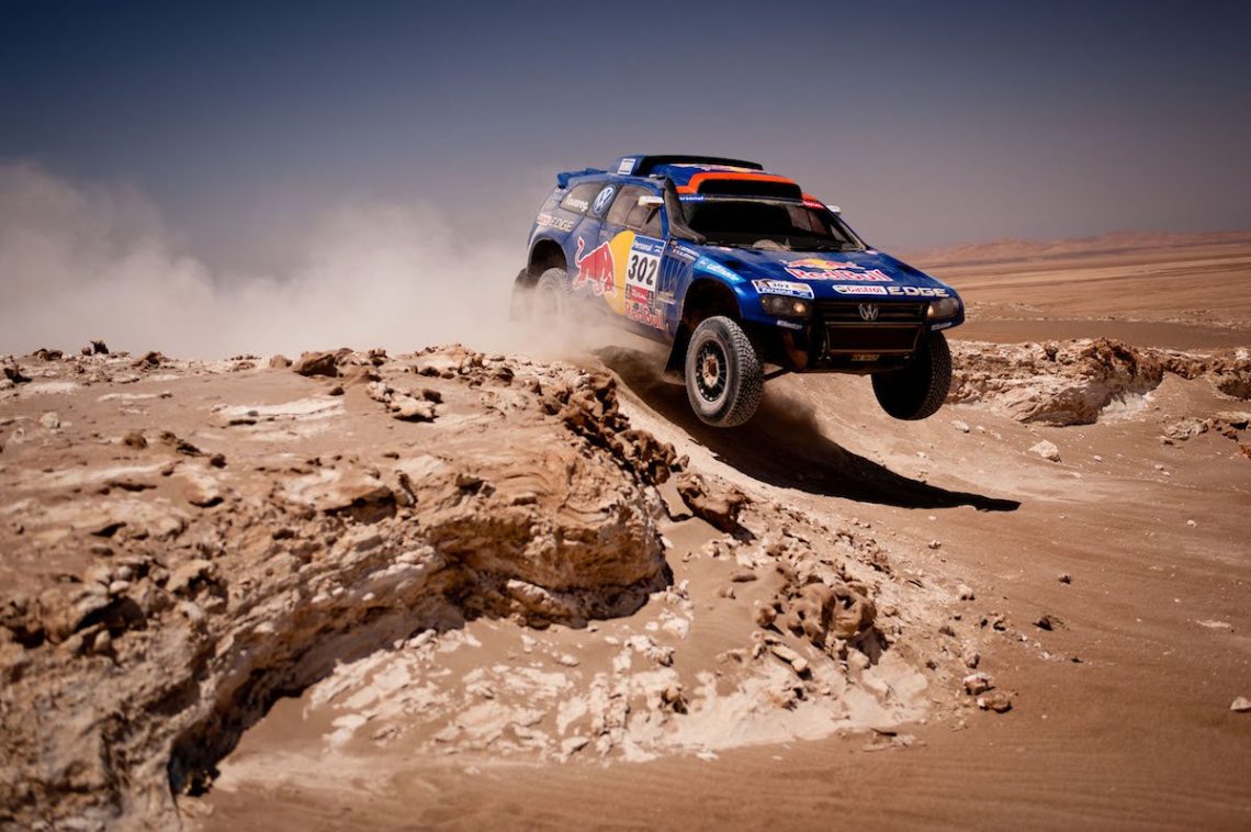 Nasser al Attiyah Timo Gottschalk 5th Stage Dakar Rallye Calama Iquique Chile Racing VW Touareg TDI