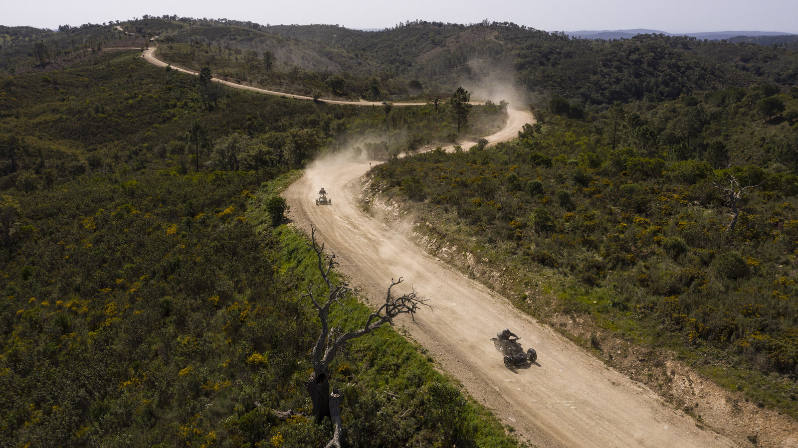 Three Can-Am Ryker driving Off-Road in Portugal